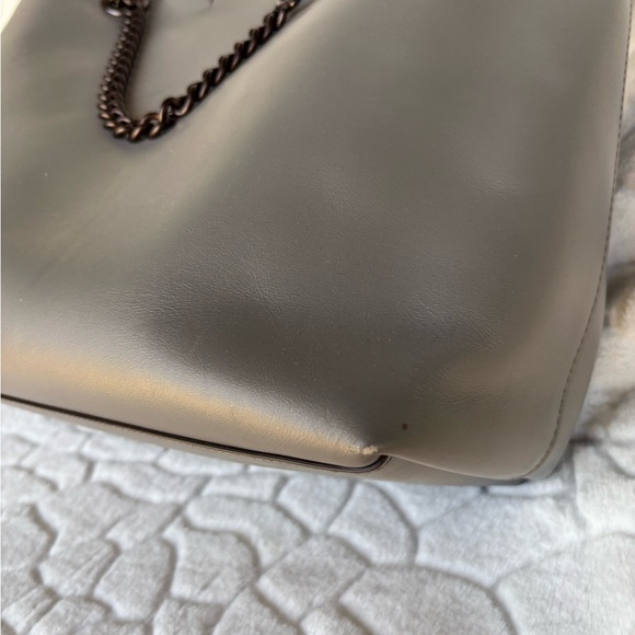 COACH 78218 SIGNATURE CHAIN CENTRAL TOTE V5/Heather Grey. - Picture 9 of 14
